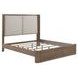 South Bend Burnished Clay and Textured Gravel King Upholstered Shelter Bed