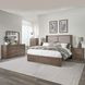 South Bend Burnished Clay and Textured Gravel California King Upholstered Shelter Bed