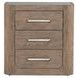 South Bend Burnished Clay 3 Drawer Nightstand with USB Charging