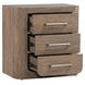 South Bend Burnished Clay 3 Drawer Nightstand with USB Charging