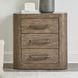 South Bend Burnished Clay 3 Drawer Nightstand with USB Charging