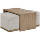 Elements Gray Ottoman and Tray Table