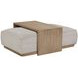 Elements Gray Ottoman and Tray Table
