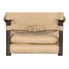 The Harley Cappuccino White Leather Upholstered Accent Chair