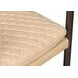 The Harley Cappuccino White Leather Upholstered Accent Chair