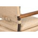 The Harley Cappuccino White Leather Upholstered Accent Chair
