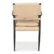 The Harley Cappuccino White Leather Upholstered Accent Chair
