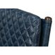 The Harley Chateau Blue Leather Upholstered Accent Chair
