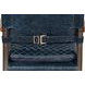 The Harley Chateau Blue Leather Upholstered Accent Chair