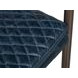 The Harley Chateau Blue Leather Upholstered Accent Chair