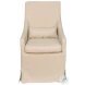 Skirted Beige Arm Chair