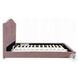 Reggie Pink Fabric Twin Upholstered Panel Bed