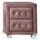 Reggie Pink Fabric Youth Upholstered Panel Bedroom Set