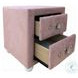 Reggie Pink Fabric 2 Drawer Nightstand