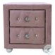 Reggie Pink Fabric Youth Upholstered Panel Bedroom Set