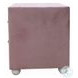 Reggie Pink Fabric 2 Drawer Nightstand