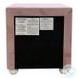 Reggie Pink Fabric 2 Drawer Nightstand
