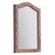 Reggie Pink Upholstered Arched Dresser Mirror