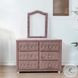 Reggie Pink Fabric 6 Drawer Dresser