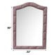 Reggie Pink Upholstered Arched Dresser Mirror