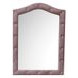 Reggie Pink Upholstered Arched Dresser Mirror