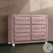 Reggie Pink Fabric 6 Drawer Dresser