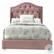 Reggie Pink Fabric Full Upholstered Panel Bed