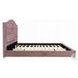 Reggie Pink Fabric Full Upholstered Panel Bed