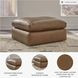 Emilia Caramel Oversized Accent Ottoman