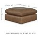 Emilia Caramel Oversized Accent Ottoman