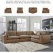 Emilia Caramel Modular 4 Piece Sectional