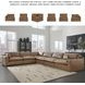 Emilia Caramel Modular 6 Piece Sectional