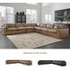 Emilia Caramel Modular 7 Piece Sectional