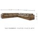 Emilia Caramel Modular 7 Piece Sectional