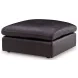 Emilia Black Leather Modular 3 Piece Sectional