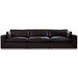 Emilia Black Leather Modular Sofa
