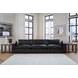 Emilia Black Leather Modular Sofa