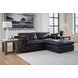 Emilia Black Leather Modular Sectional