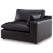 Emilia Black Leather Modular 140" Sofa