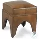 Giuseppe Brown Leather Footstool