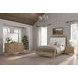 Aurora Latte Queen Upholstered and Leather Panel Bed