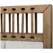 Aurora Latte Queen Upholstered and Leather Panel Bed
