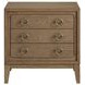 Aurora Latte 3 Drawer Nightstand with USB