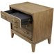 Aurora Latte 3 Drawer Nightstand with USB