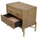Aurora Latte 2 Drawer Nightstand with USB