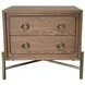 Aurora Latte 2 Drawer Nightstand with USB