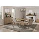 Aurora Latte Round Dining Table with Lazy Susan
