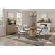 Aurora Latte Round Dining Table with Lazy Susan