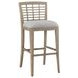 Beach Comber Shell Upholstered Bar Stool Set of 2