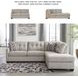 Mahoney Pebble 2 Piece RAF Chaise Sectional